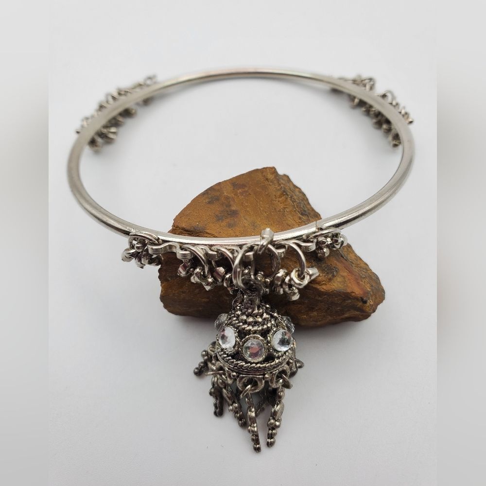 Demascene orb filigree‎ crystal bracelet ornate jewelry B1327